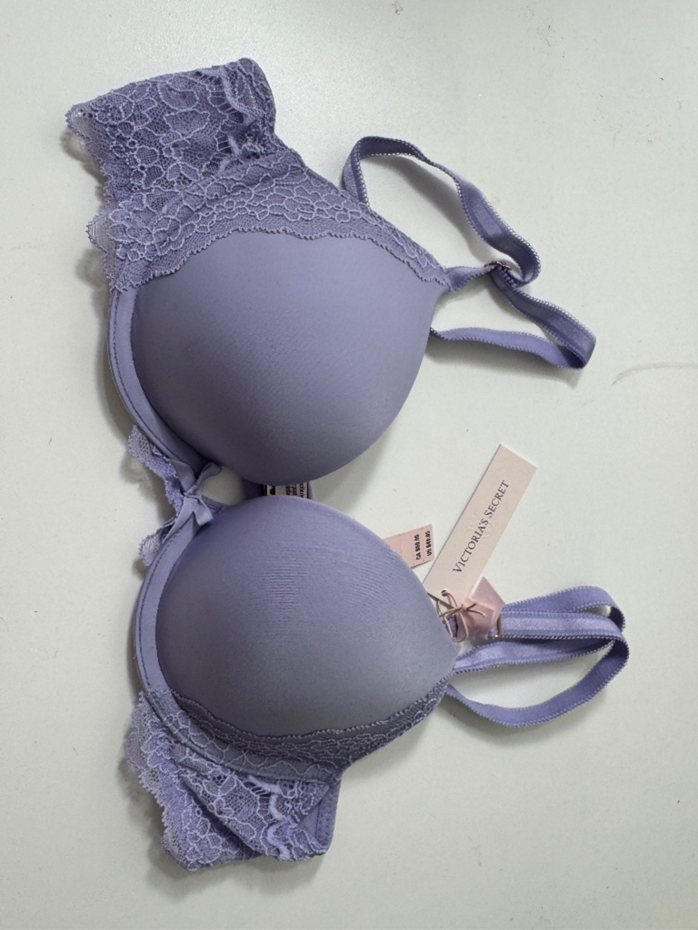 Victoria's Secret Push Up Bra Lavender NEW WITH TAGS 34A